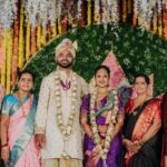 Neetha Ashok Instagram – Blessings 🥰

Bride & groom’s Costume designed, conceptualised & styled by @arulaa_by_rashmianooprao 
Mua by @piya.artistry 
Brides and grooms jewellery by @beadedtreasuresjewelry 
Pc @pixel_stream 
Bridal mehendi by @mehendistoriesbykiran 
Nails by @flamingonailsindia 

#married #justmarried #happytears #tearsworthymoment #bridesofbangalore #brides #southindianbrides #southindianweddings #indianwedding #indianbride #southindianjewellery #wedding #bridalmakeup #bridesofindia #southfashionstyle #silksaree #kanchipuramsaree #bridesofhydrabad #bridaljewellery #templejewellery #weddingphotography #sareelove #bridal #southindianfashion #bridalwear #makeup