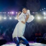 Neeti Mohan Instagram - Power Purity Peace =🎵🤍 Earrings - @viez.in Boots - @londonrag_in Styling - @shreyandurjastyle Glam - @dwyessh_hairwizard @aaliyahussainhairmakeupcreator @ritickasjalan 📸 @_smfilms @mohansisterslive @realmeindia @nitwarangalofficial