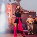 Neeti Mohan Instagram - FOREVER ETCHED 🙌 Such a Maayka type feeling when you go back to your own college to perform 🥹 Thank you Principal Mam, Teachers, Students Union, Volunteer and Students for give me a memory of a lifetime 🙌 To be amongst 75 most celebrated Alumnae of Miranda House is a ‘Badge of Honor’ I would always love to flaunt 😎 Overwhelmed and how! Tag yourselves in the comments below my young ladies and keep shining ✨