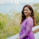 Neeti Mohan Instagram - Lavender by the Lake 💜 Outfit - @labelnimbus Earrings - @shoppaksha Ring - @ijewels009 Styling - @shreyandurjastyle Hair - @dwyessh_hairwizard Makeup - @ritickasjalan 📸 @_smfilms Bhopal lake city