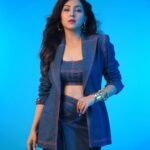 Neeti Mohan Instagram - Got my Blues right 💙 Fit @shivanii.co Earrings - @shesaidyes.plv_jewellery Bracelet - @baala_jewels Nail Cuff - @itranajewelry Styling - @shreyandurjastyle @shrey_vaishnav_ @urja__amin Photographs - @souravsharmaofficial Glam - @dwyessh_hairwizard @ritickasjalan