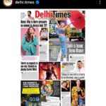 Neha Bhasin Instagram - When a delhi girl makes it on front page of Delhi Times she remembers the little girl sitting in her veranda who said to her parents I will grow up to be a famous popstar. That girl feels like she made it 🥹🩷. 21 years of dreaming, being on my way, staying relevant and yet feeling like she has just started 💗💗 Ps : these very streets of greater kailash market aka M block market were our ada in south delhi. Thank you @delhi.times for taking me down memory lanes. A delhi girl at heart forever.