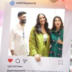 Neha Dhupia Instagram – Glowing green ☘️ …. 
#dehidiaries 
Congratulations my fav crew @onefridayworld on the opening of a mega store … happy shopping people at mall of india 
.
.
.
.
@diva_rose21 
@karanrai001 
@kiran_chhetri92 
@dgphotoworks 
@shahinmannan 
@elevate_promotions 
@onefridayworld