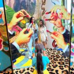 Neha Dhupia Instagram - We witnessed one of the coolest exhibits with the cutest kids and the calmest moms ( ok that’s an oxymoron 😂) 😍😍😍 🍌🍌🍌… Loved every bit of our afternoon here … it was #pictureperfect !!! @ashidua @mithila05 @ankitajaisinghani @nishkalulla #monalkabra #kinnari ♥️ #NitaMukeshAmbaniCulturalCentre #RunAsSlowAsYouCan #InfinityRoom @yayoikusama_ #yayoikusama @nmacc.india