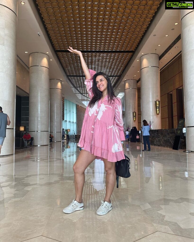 Neha Dhupia Instagram - It’s jus wonderful to know that you can build a special bond with a place in a different country that makes you feel so warm and welcomed. Thank you Intercontinental Festival City Dubai for us making us feel at home and treating us like your own. We are coming back for more and for sure ♥️😍🧿 🏡. @intercondfc @oneaboveglobal you guys are the best! We love seeing the world thru ur eyes …♥️☀️✈️