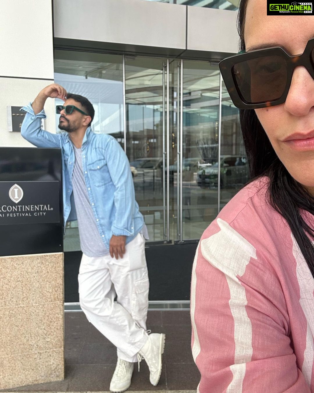 Neha Dhupia Instagram - It’s jus wonderful to know that you can build a special bond with a place in a different country that makes you feel so warm and welcomed. Thank you Intercontinental Festival City Dubai for us making us feel at home and treating us like your own. We are coming back for more and for sure ♥️😍🧿 🏡. @intercondfc @oneaboveglobal you guys are the best! We love seeing the world thru ur eyes …♥️☀️✈️