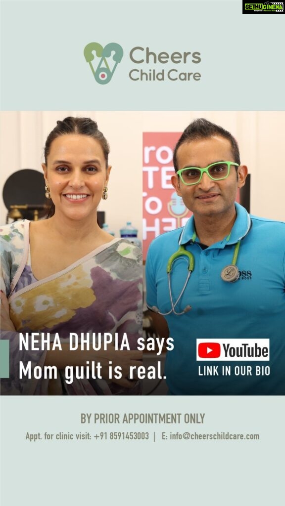Neha Dhupia Instagram - Mom guilt is real. Popular actress and influencer, @nehadhupia feels it too! Watch her talk about it on the podcast with Dr. Nihar Parekh. Click on the link in bio to watch the whole video on our YouTube channel; and don’t forget to like, comment, share & subscribe! . . #momguilt #nehadhupia #moninfluencer #celebrityinfluencer #fromtearstocheers #pediatrician #medicare #kidshealth #cheers #cheerschildcare #kidsofinstagram #parentsofinstagram #momsofinstagram