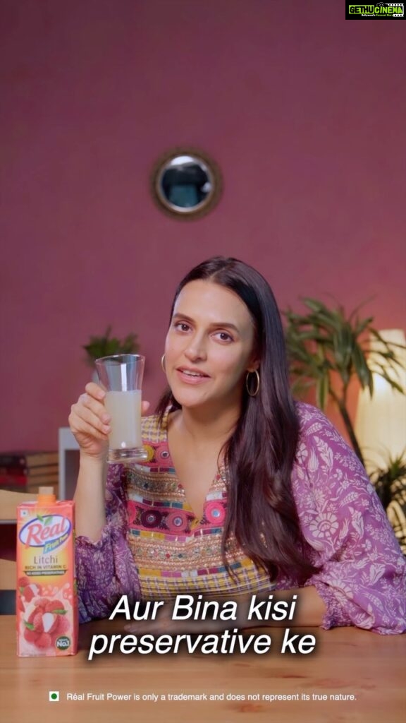 Neha Dhupia Instagram - Unlocking the ‘Mom Toh No Bolegi’ mystery! 🤫 When it comes to saying ‘No,’ moms are pros, except when it’s Réal time! 🙌🍊 Join me in this playful journey of discovering why Réal is the ultimate ‘Yes’ in Mom’s book. 😄❤️ From ‘No’ to ‘Absolutely Yes!’ Cheers to the Réal magic! ✨ #MomTohNoBolegi #RéalJuices #RéalActiv #HealthyLifestyle #Fruitpower #RéalFruitPower #FamilyFavorites #WholesomeSips