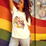 Neha Dhupia Instagram - Rainbows 🌈 everywhere ♥️ … . . . . . . . @suta_bombay @ayeshakhanna20 @mitavaswani @hmua_soniyamodi @kapilcharaniya @whimsicalfantasy