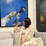 Neha Dhupia Instagram - I remember meeting @viraj_khanna at a dinner hosted by his gorgeous and talented mom @anamikakhanna.in over a meal in their gorgeous home in #kolkatta . It Was just @thevisheshkhanna Viraj a friend n anamika and a friend. We spoke about fashion , art , golf the delicious food they served and everything of interest. Just then I knew her boys just like her were cut out for something big… and their brand today and ofcourse this art on my walls is proof. @viraj_khanna I’m a fan and this is nothing but an appreciation post for the amount of talent that existed in that one room over dinner. … and I promise this is just the beginning of everything spectacular that awaits. #artislife #artwork #art #anamikakhanna #virajkhanna #visheshkhanna #nehadhupia