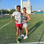 Neha Dhupia Instagram - Because I learn from you everyday sir … how to overcome my weakness , how to better my strengths , how to make myself stronger mentally and physically and how to bounce back after the hardest phases of my life. . . and how on most days a fantastic run 🏃🏻‍♀️ can solve the biggest problems and how the finish line in jus the beginning … love you coach sir @mirandabrinston 💪♥️