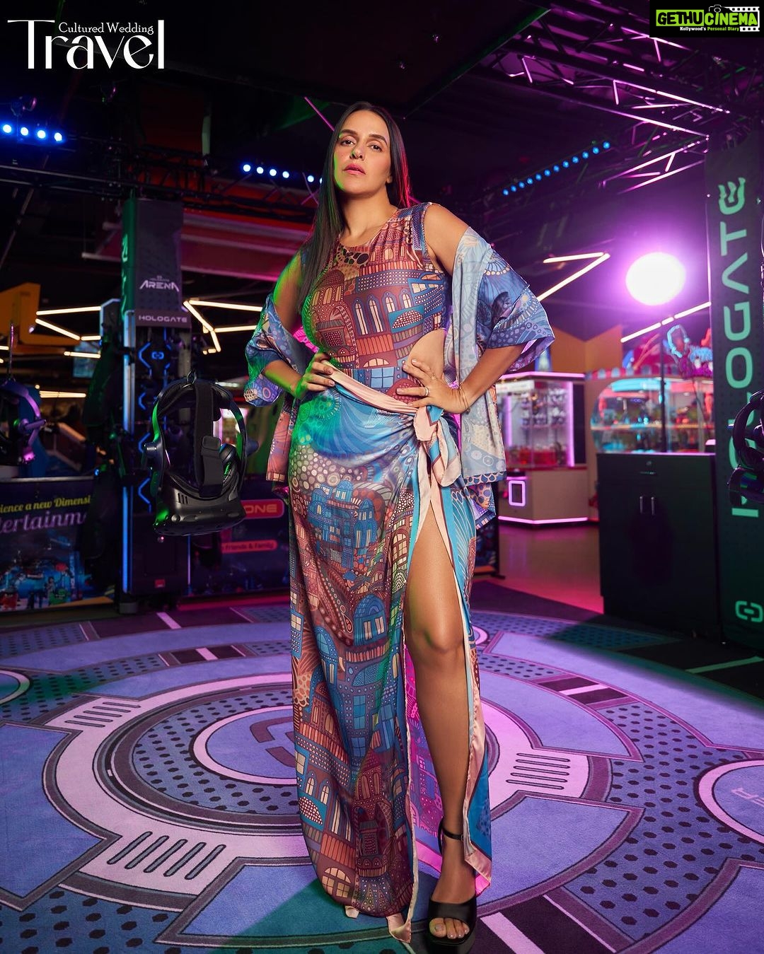 Neha Dhupia Instagram - This October we bring the shining star @nehadhupia from our very own Bollywood Galaxy. Magazine: @culturedwedding Travel Edition Managing Editor: @yadav_manjeet Business Head: @divyanijain1925 Produced by: @maximus_collabs_ Photographer: @kvenayaak Stylist: @shauryaathley Make-up & Hair: @diva_rose21 @karanrai001 @kiran_chhetri92 Jewellery: @bblencci Location: @timezonegames , Ambience Mall -Vasant Kunj ,Delhi Media Agency: @hardlyanonymous_2.0 Co-ordinated by: @nadiiaamalik . Cover look: @tizzi.official Purple look: Overshirt: @paulmiandharsh Jumpsuit: @sanabarrejaofficial Green pattern dress: @reynutaandon Yellow look: @baisegaba #culturedwedding #nehadhupia #covergirl #october2023