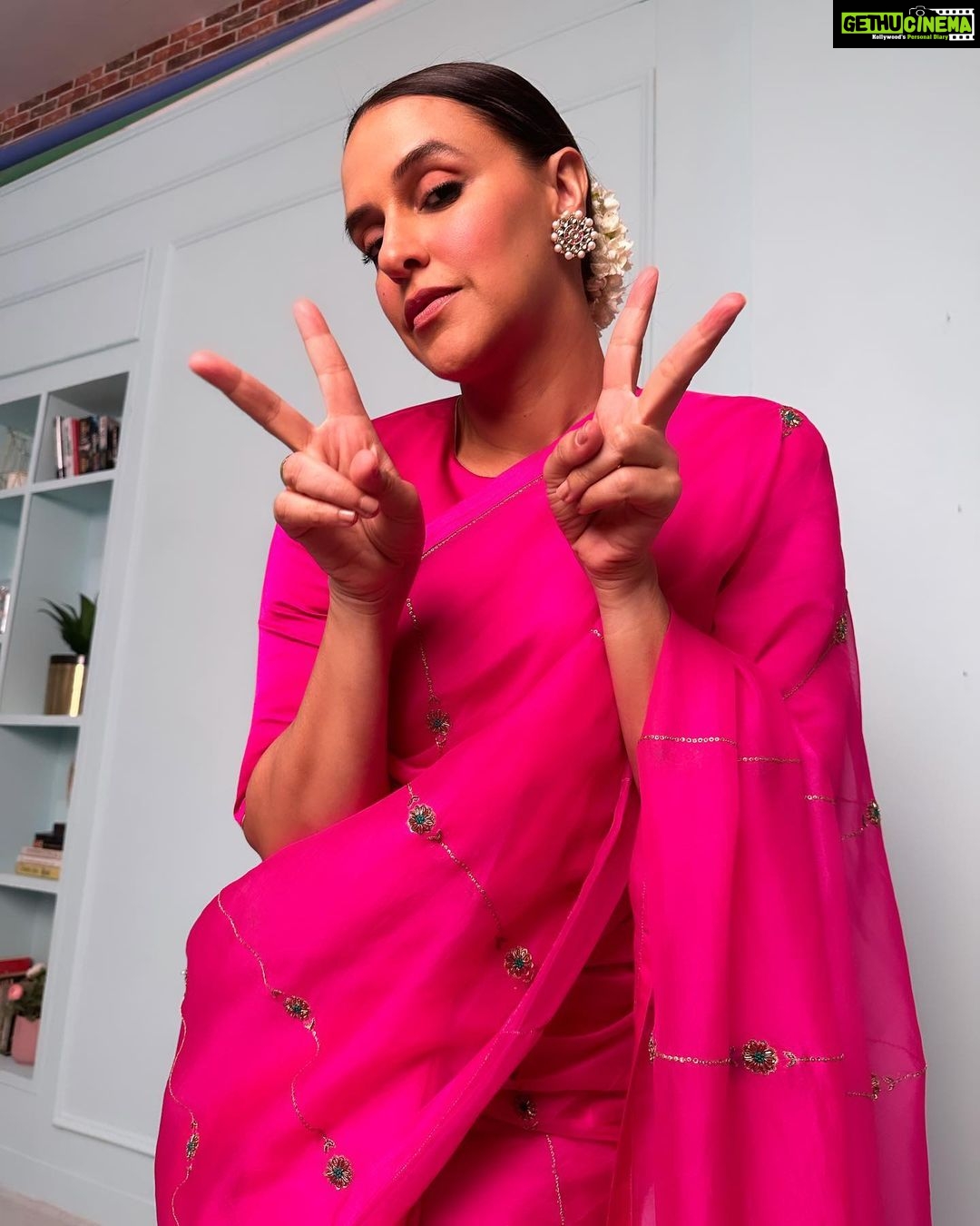 Neha Dhupia Instagram - RANI !!! 💖 . . . . @raw_mango @ayeshakhanna20 @mitavaswani