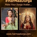 Neha Marda Instagram - Upload your mom's photo on www.harmaadurga.com & see her turn into Durga Maa through the magic of AI! Sunfeast Mom's Magic is creating magic at the Mom's Magic Ahiritola pandal. They paid tribute to 1008 moms of Kolkata by creating their actual Durga Maa avatars at the pandal! My mom & I felt truly blessed to be there. :) @sfmomsmagic Makeup @ornate2019 Styling @bandhanbynehajain #ad #HarMaaDurga #MomsMagic #SunfeastMomsMagic #IssDilKeAageSabkiHaarHai #sunfeast #nehamarda #navratrispecial #navratri