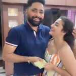 Neha Marda Instagram - Thanku for coming .. it means a lot to me bhaiya . I don’t say it ever but I love you ❤️ #rakshabandhan #bhaiya #love