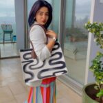 Neha Pendse Instagram - In today’s episode of dopamine dressing 🩷 #happy #grwm #rainbow #skirt