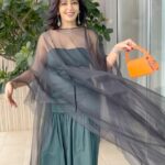 Neha Pendse Instagram - Sheer capes for the win 🥨 #grwm #dopaminedressing #flareanddrama