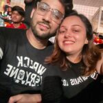 Nehalaxmi Iyer Instagram – Ticking off watching WWE Live from our bucket list : Check 
Finding love: Double check. 
Living life to the fullest: Priceless. Hyderabad Gachiboli Stadium