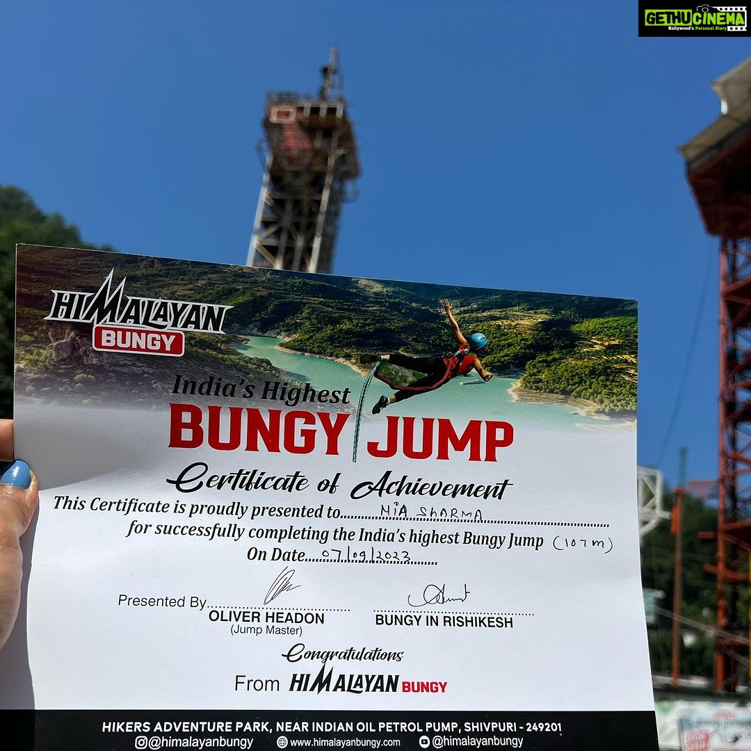 Nia Sharma Instagram - Sky high My high! 🥳 Rishikesh