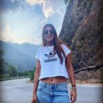 Nia Sharma Instagram - Passing through Devprayag …. where Bhagirathi and Alaknanda rivers unite..(copied from google😉) Sangam, Devprayag