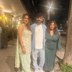 Nia Sharma Instagram - The Sharma’s 🥰❤️Raksha bandhan .. @vinayyshrma @ushaa2863 @ditas.mumbai Thank you for hosting us on such a special occasion.. Had the best time relishing every meal on the table. Hi 5 to my fav. El patron😀🥂 @magicianzenia your father and you🙌 blew our minds😜 Ditas Mumbai