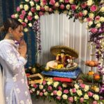 Nia Sharma Instagram - Ganpati Bappa Moryaaaaaa💥💯💯💯 Stuffed with poori halwa.. modak, laddoosss , and whhhaaattttttttttt not.💯 #festivities🎉