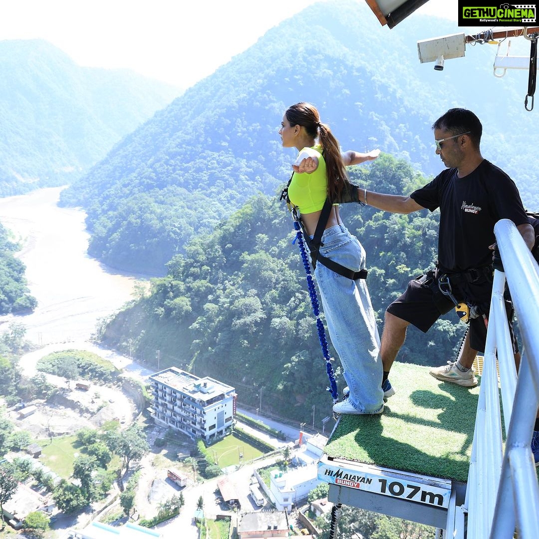 Nia Sharma Instagram - Sky high My high! 🥳 Rishikesh