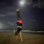 Nia Sharma Instagram - Moonlit sky 🌌 and your family vibe. @vinayyshrma @ushaa2863 🥰
