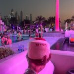 Nia Sharma Instagram - The pool party… pina coladas.. the sunset.. my day’s made. #dubai🇦🇪 @fivepalmjumeirah also thanks for putting up the best cocktail show for me🥳💯 Rima❤️ FIVE Palm Jumeirah Dubai