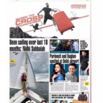 Nidhi Subbaiah Instagram - Billions of blue blistering barnacles! Now you better believe me when I say I’m a decorated sailor! 😄 Thankyou @bangalore_times for interviewing me about my favourite sport 💙⛵️ Swipe to the last pic to see me after makeup ! 😄 March has definitely ended with a bang!