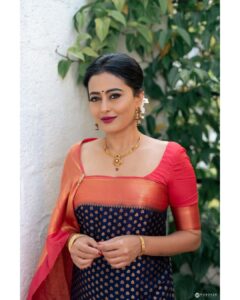 Nidhi Subbaiah Instagram - Eyes hold conversation ♥️
📸 - @manoharphotography1 
💄💋- @kruthikasmakeup