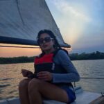 Nidhi Subbaiah Instagram - Twenty years from now you will be more disappointed by the things you dint do than by the things you did. So throw off the bowlines, sail away from the safe harbour. Catch the wind in your sails ⛵️🤍🌅 #chasingsunsets