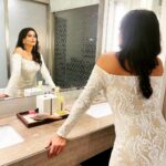 Nidhi Subbaiah Instagram - For @siimawards 2023! 🤍🤍🤍 Wearing @laxmikrishnaofficial 💋 Last picture’s my favourite 😛 Hilton Dubai