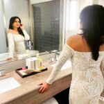 Nidhi Subbaiah Instagram - For @siimawards 2023! 🤍🤍🤍 Wearing @laxmikrishnaofficial 💋 Last picture’s my favourite 😛 Hilton Dubai
