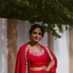 Nikhila Vimal Instagram – 💭♥️

#mathagampromotions #mathagamonhotstar 

Styling: @keerthysampath 
Photography: @aishwaryashok 
Makeup: @femy_antony__ 
Outfit : @pinkcitybysarika @itrhofficial 
Jewellery: @divasmantra