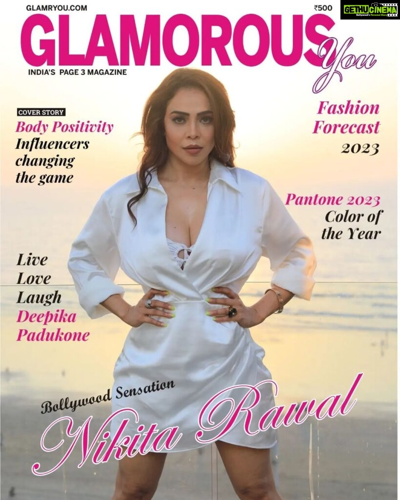 Nikita Rawal Instagram - Hi everyone, I'm Nikita Rawal, check out my magazine cover on Glamorous your magazine. Fashion top-notch Lifestyle page 3 magazine, where you'll find Bollywood's latest news, fashion trends, your favourite celebrities' lifestyle, and beauty secrets. Credits: CEO- Lakshmi Singh @glamorousyouifficial Hair makeup @ansarireshma_makeup Photos @madhurchouhan24 @shimmerentertainment