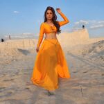 Nikita Rawal Instagram - Glipms from up coming ❤️ #shoot #nikitarawal #orenge #comingsoon #kamariya