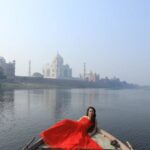 Nikita Rawal Instagram - I’m in a good place right now. Not emotionally, I’m just at the Taj Mahal. #tajmahal #taj #love #mumtaz #red #inlove Taj Mahal, Agra