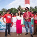 Nikki Galrani Instagram - Hearts united for World Heart Day at Marina Beach, Chennai ♥️ #HealthyHearts #WorldHeartDay #Awareness