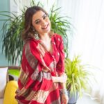 Nisha Agarwal Instagram - Happiness in my heart ❤️ Wearing: @sobariko Jewels: @illuminate_shine_everyday MUA : @khush.mua Hair : @pallavigadade