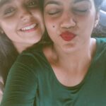 Nisha Ravikrishnan Instagram - Blooper Alert 🤫🤭 n she said "i miss you come back soon" antha 😂 N i miss you too 💕 will see you soon Cocoma 🤌🧿🖤♥️ #anvisha #mangalorediaries