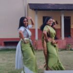 Nisha Ravikrishnan Instagram - Trending song ge namdu ond irli anta 😉 🧿 #anvisha #nimmanisharkn 🖤🤍