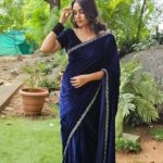 Nisha Ravikrishnan Instagram - Me and my never ending saree love 💌 ಎಲ್ಲರಿಗೂ ಗೌರಿ ಗಣೇಶ ಹಬ್ಬದ ಶುಭಾಶಯಗಳು 🌼 #nimmanisharkn 🖤🩶