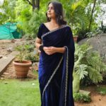 Nisha Ravikrishnan Instagram - Me and my never ending saree love 💌 ಎಲ್ಲರಿಗೂ ಗೌರಿ ಗಣೇಶ ಹಬ್ಬದ ಶುಭಾಶಯಗಳು 🌼 #nimmanisharkn 🖤🩶