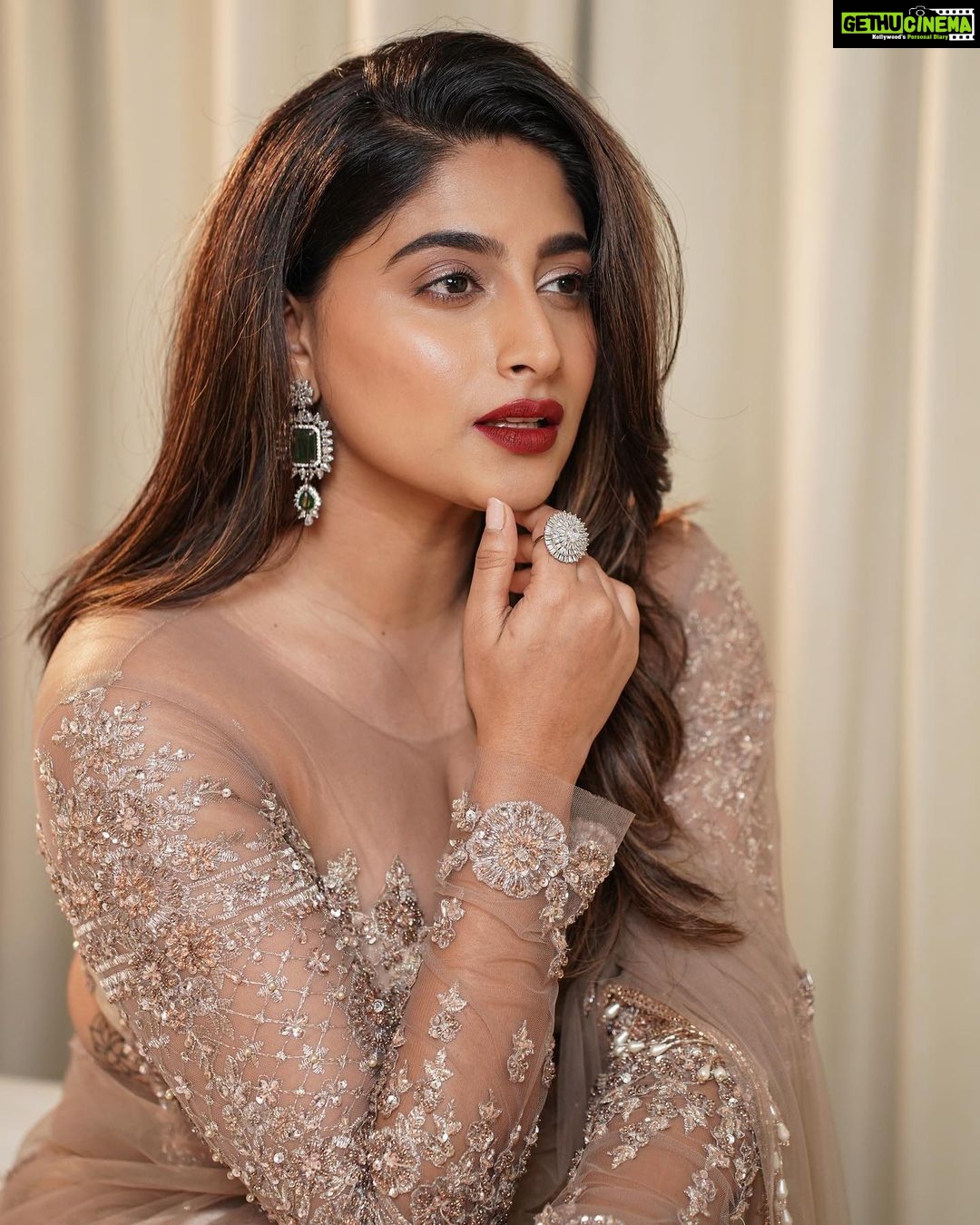 Nishvika Naidu Instagram - Last bunch from the series 💁🏽♀️ . . . . . . . Styled by - @label_divya_samal Outfit - @label_divya_samal Jewellery - @chaya_jewellery Make up - @makeupbyabhilasha Hair - @harshasingh512 Photographed - @theanandajith