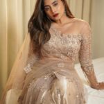 Nishvika Naidu Instagram - ✨Shining brighter than diamond ✨ Thank you so much to my team for putting together this look for my debut Filmfare red carpet ❤️ . . . . . Styled by - @divya.samal Outfit - @label_divya_samal Jewellery - @chaya_jewellery Make up - @makeupbyabhilasha Hair - @harshasingh512 Photographed - @theanandajith Taj Yeshwantpur Bengaluru