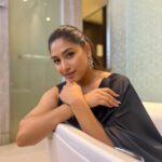Nishvika Naidu Instagram - 🖤🖤🖤 Wearing - @label_divya_samal Jewellery- @chaya_jewellery Shot by - @madhumadhu7760 Dubai, UAE