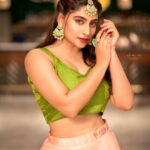 Nishvika Naidu Instagram - 💫 Photography - @chidu.ln_portraits Outfit - @itihas_sagar Make up - @makeupbyabhilasha Hair - @harshasingh512 Location @gawkygooseofficial Gawky Goose