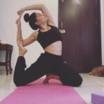 Nishvika Naidu Instagram - Yoga day 2021. It’s not about being good at something, but being good to yourself! So this yoga day Strengthen your body, mind and soul with the goodness of yoga for a better life. #yogaday2021 #gratitude #mindfulness #bliss #happiness #peace #change