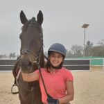 Nishvika Naidu Instagram - Why fit in when you were born to standout , or in this case stand up 🐒 #horsesofinstagram #horseriding Bengaluru